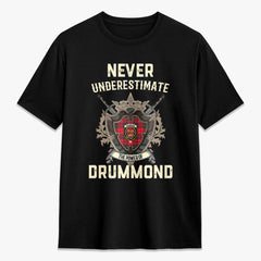 Drummond Modern Tartan Crest 2D T-shirt - Never Underestimate Style