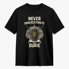 Durie Tartan Crest 2D T-shirt - Never Underestimate Style