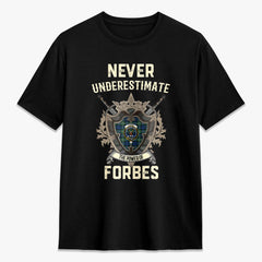 Forbes Ancient Tartan Crest 2D T-shirt - Never Underestimate Style