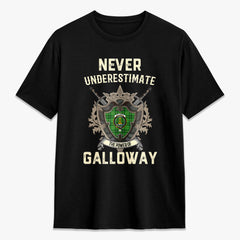 Galloway District Tartan Crest 2D T-shirt - Never Underestimate Style