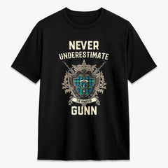 Gunn Ancient Tartan Crest 2D T-shirt - Never Underestimate Style