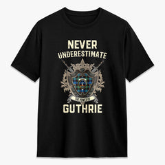 Guthrie Ancient Tartan Crest 2D T-shirt - Never Underestimate Style