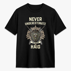 Haig Check Tartan Crest 2D T-shirt - Never Underestimate Style