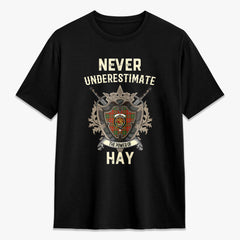 Hay Ancient Tartan Crest 2D T-shirt - Never Underestimate Style