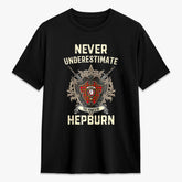 Hepburn Tartan Crest 2D T-shirt - Never Underestimate Style