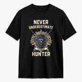 Hunter Modern Tartan Crest 2D T-shirt - Never Underestimate Style