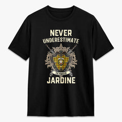 Jardine Tartan Crest 2D T-shirt - Never Underestimate Style