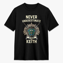 Keith Ancient Tartan Crest 2D T-shirt - Never Underestimate Style