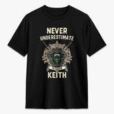 Keith Modern Tartan Crest 2D T-shirt - Never Underestimate Style