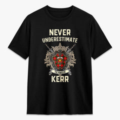 Kerr Modern Tartan Crest 2D T-shirt - Never Underestimate Style