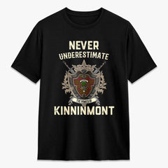 Kinninmont Tartan Crest 2D T-shirt - Never Underestimate Style
