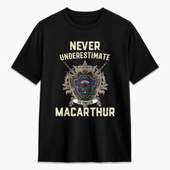 MacArthur - Milton Tartan Crest 2D T-shirt - Never Underestimate Style
