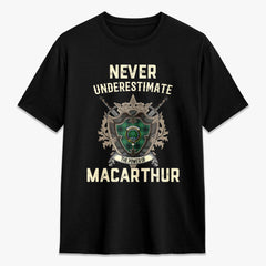 MacArthur Ancient Tartan Crest 2D T-shirt - Never Underestimate Style