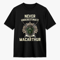 MacArthur Modern Tartan Crest 2D T-shirt - Never Underestimate Style
