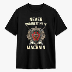MacBain Tartan Crest 2D T-shirt - Never Underestimate Style