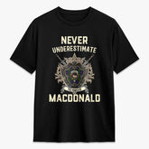 MacDonald Tartan Crest 2D T-shirt - Never Underestimate Style