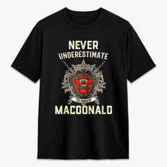 MacDonald of Sleat Tartan Crest 2D T-shirt - Never Underestimate Style