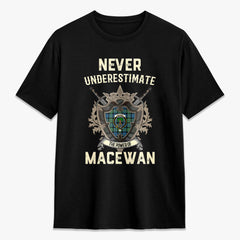 MacEwan Ancient Tartan Crest 2D T-shirt - Never Underestimate Style