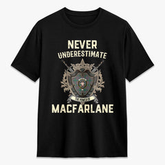 MacFarlane Hunting Ancient Tartan Crest 2D T-shirt - Never Underestimate Style