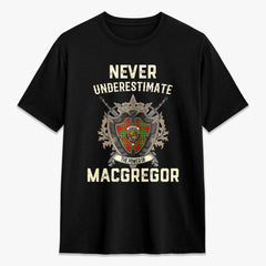 MacGregor Modern Tartan Crest 2D T-shirt - Never Underestimate Style