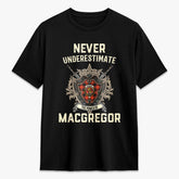 MacGregor Rob Roy Ancient Tartan Crest 2D T-shirt - Never Underestimate Style