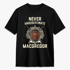 MacGregor Rob Roy Ancient Tartan Crest 2D T-shirt - Never Underestimate Style