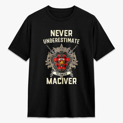 MacIver Modern Tartan Crest 2D T-shirt - Never Underestimate Style