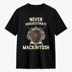 MacKintosh Hunting Modern Tartan Crest 2D T-shirt - Never Underestimate Style
