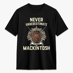 MacKintosh Modern Tartan Crest 2D T-shirt - Never Underestimate Style