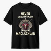 MacLachlan Modern Tartan Crest 2D T-shirt - Never Underestimate Style