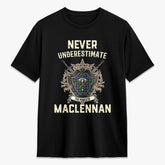 MacLennan Ancient Tartan Crest 2D T-shirt - Never Underestimate Style