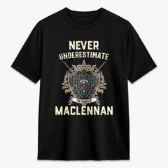 MacLennan Ancient Tartan Crest 2D T-shirt - Never Underestimate Style