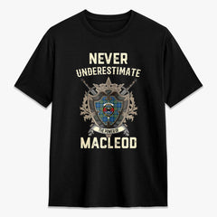 MacLeod of Harris Ancient Tartan Crest 2D T-shirt - Never Underestimate Style