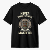 MacLeod of Harris Weathered Tartan Crest 2D T-shirt - Never Underestimate Style