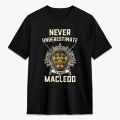 MacLeod of Lewis Ancient Tartan Crest 2D T-shirt - Never Underestimate Style