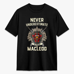 MacLeod of Raasay Tartan Crest 2D T-shirt - Never Underestimate Style