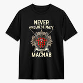 MacNab Modern Tartan Crest 2D T-shirt - Never Underestimate Style