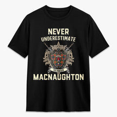 MacNaughton Ancient Tartan Crest 2D T-shirt - Never Underestimate Style