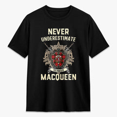 MacQueen Modern Tartan Crest 2D T-shirt - Never Underestimate Style