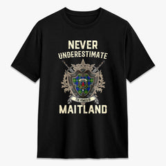 Maitland Tartan Crest 2D T-shirt - Never Underestimate Style