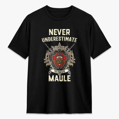 Maule Tartan Crest 2D T-shirt - Never Underestimate Style