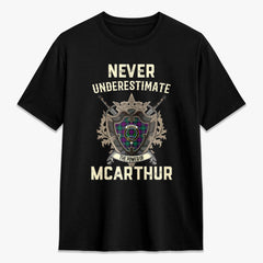 McArthur - Milton Tartan Crest 2D T-shirt - Never Underestimate Style