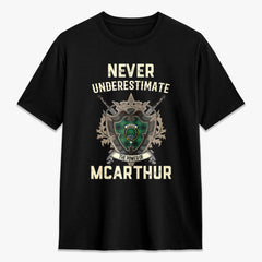McArthur Ancient Tartan Crest 2D T-shirt - Never Underestimate Style