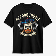 McCorquodale Tartan Crest 2D T-shirt - Alba Skull Style