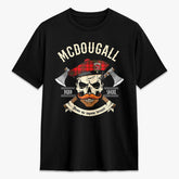 McDowall Tartan Crest 2D T-shirt - Alba Skull Style
