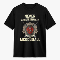 McDougall Modern Tartan Crest 2D T-shirt - Never Underestimate Style