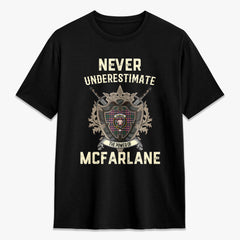 McFarlane Hunting Modern Tartan Crest 2D T-shirt - Never Underestimate Style