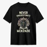 McKenzie Modern Tartan Crest 2D T-shirt - Never Underestimate Style