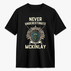 McKinlay Ancient Tartan Crest 2D T-shirt - Never Underestimate Style