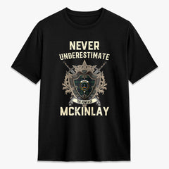 McKinlay Modern Tartan Crest 2D T-shirt - Never Underestimate Style